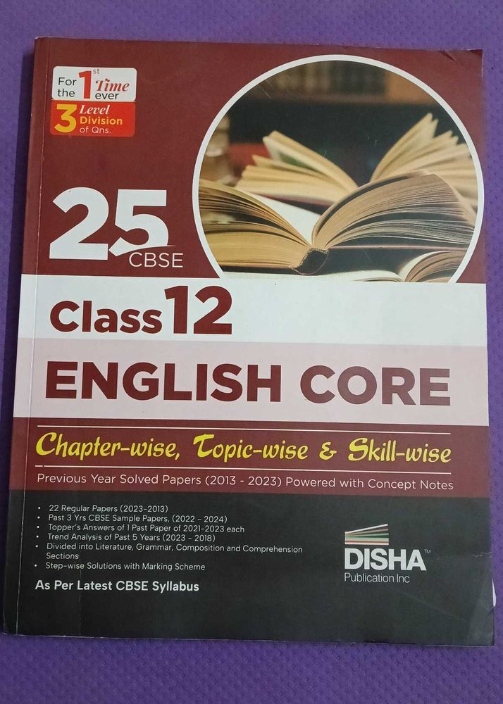 CBSE Class 12 English Core Disha Book