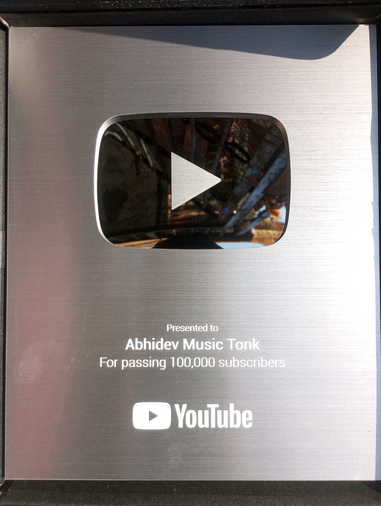 New Silver Play Button