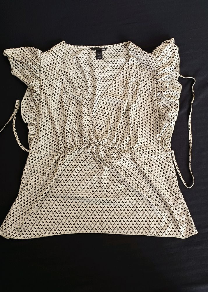 Ruffled Sleeve Blouse
