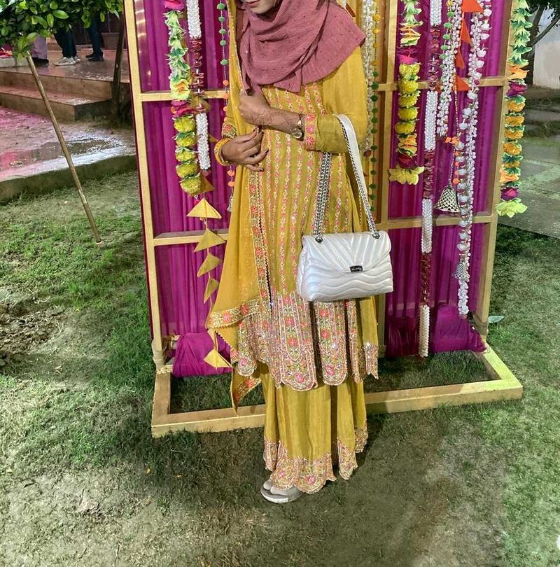 Pure Crepe Dress Pepulam With Plazo