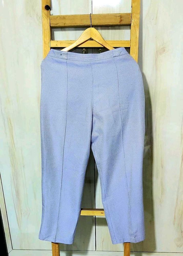 Levender Self Design Trousers wIst size-28-3