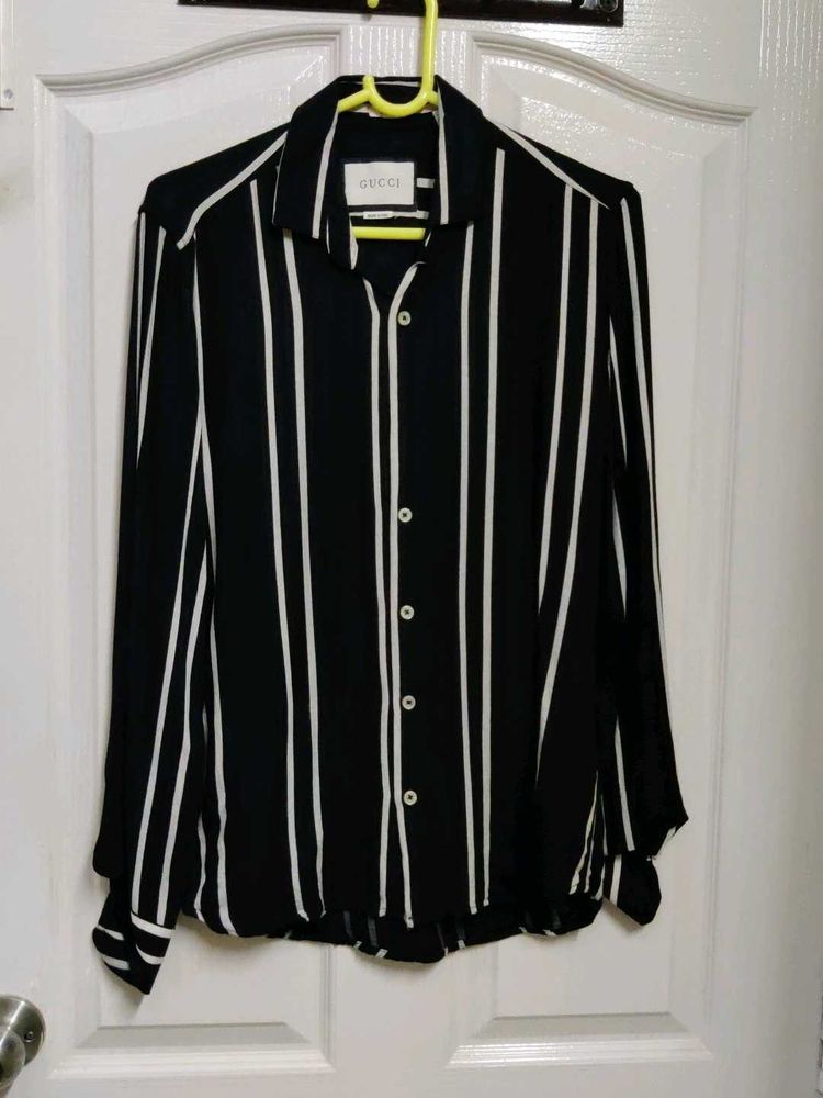 Gucii Stripped Oversized Shirt