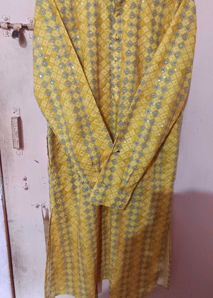 Yellow Men Kurta