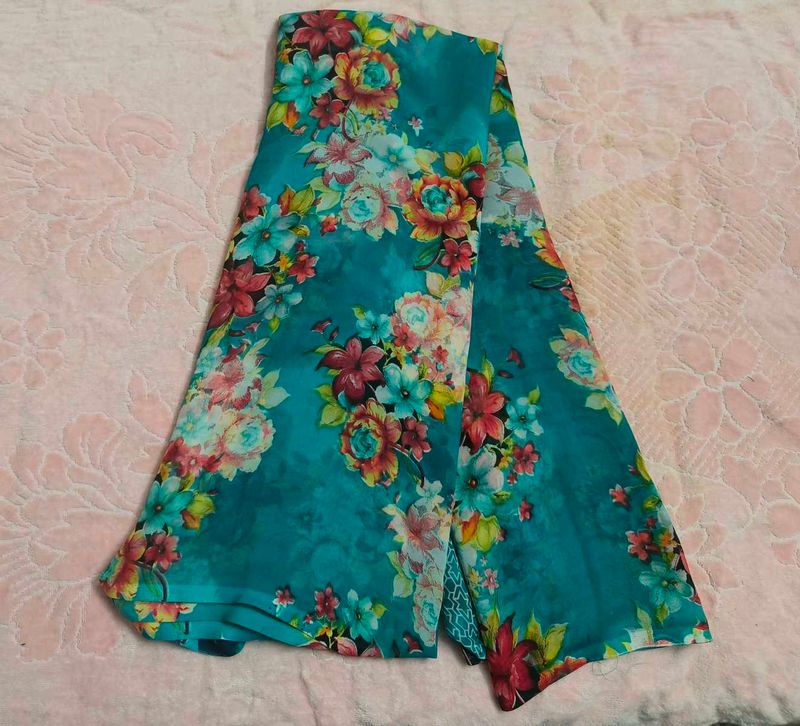 Floral Print Saree