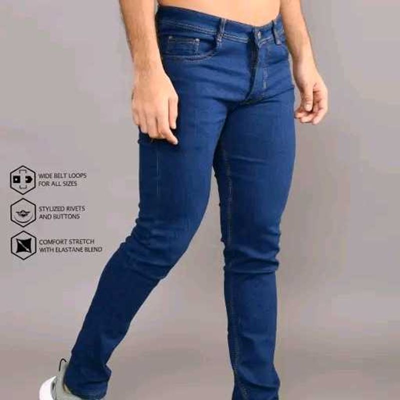 Dark Blue Denim Jeans