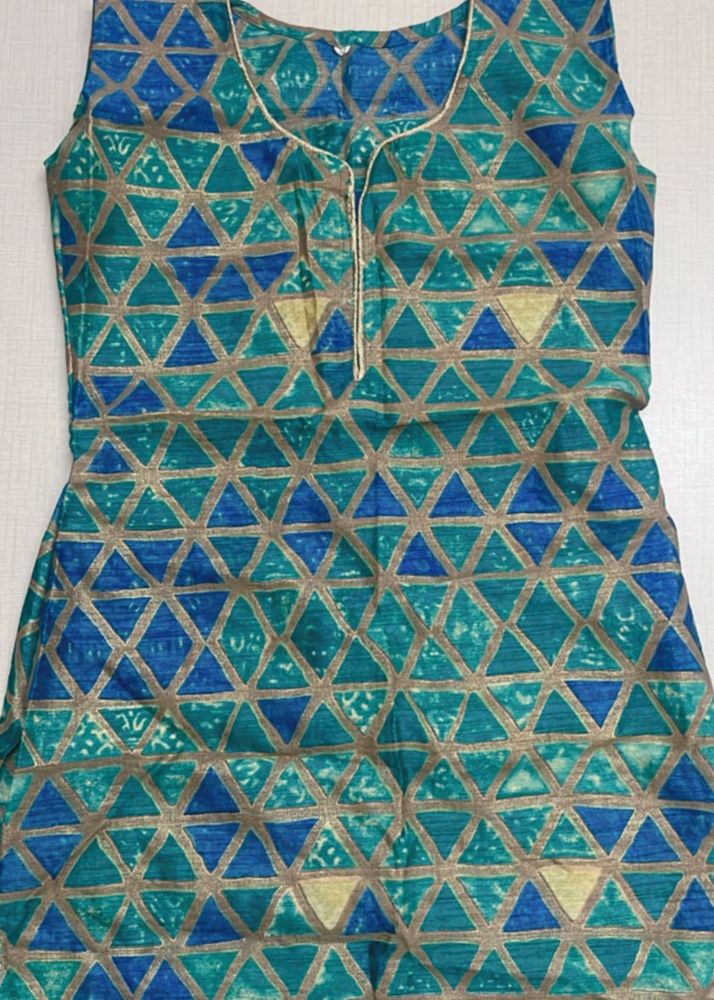 Blue Short Kurti