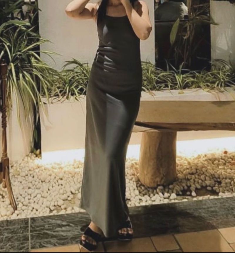 Newme grey Maxi Slip Dress