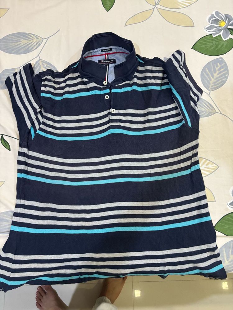 Champion Striped Polo Shirt
