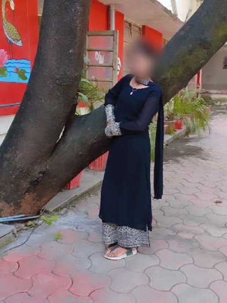 Elegant Navy Blue Kurta Set