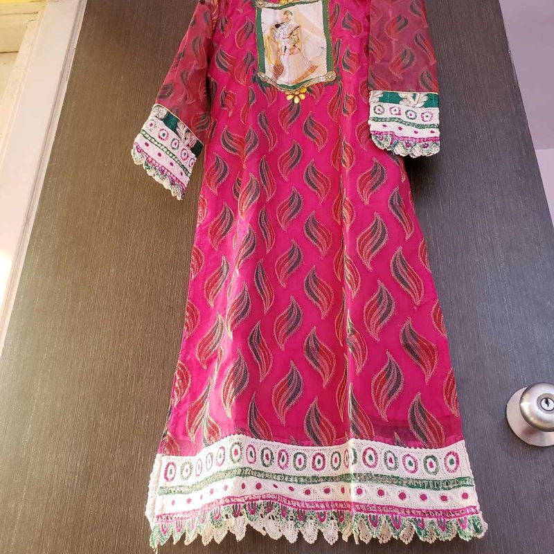 Pink traditional Kurta