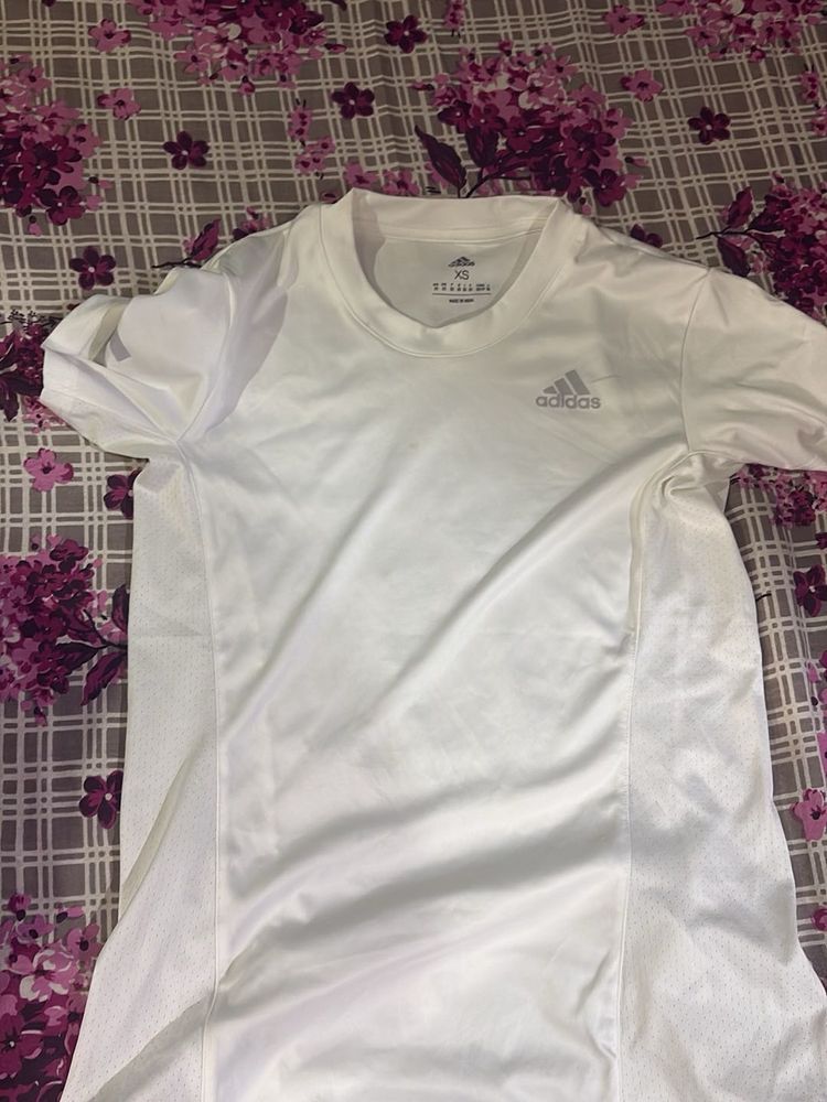 Adidas White T-Shirt