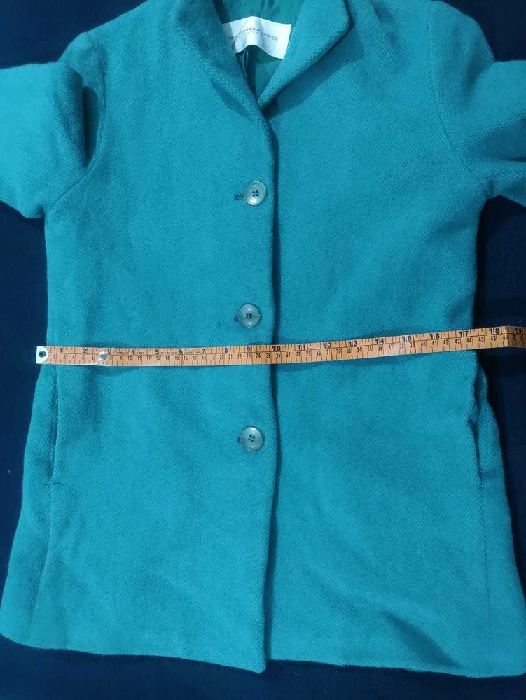 Green Button-Down Coat