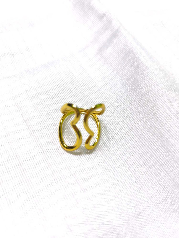 double heart ring