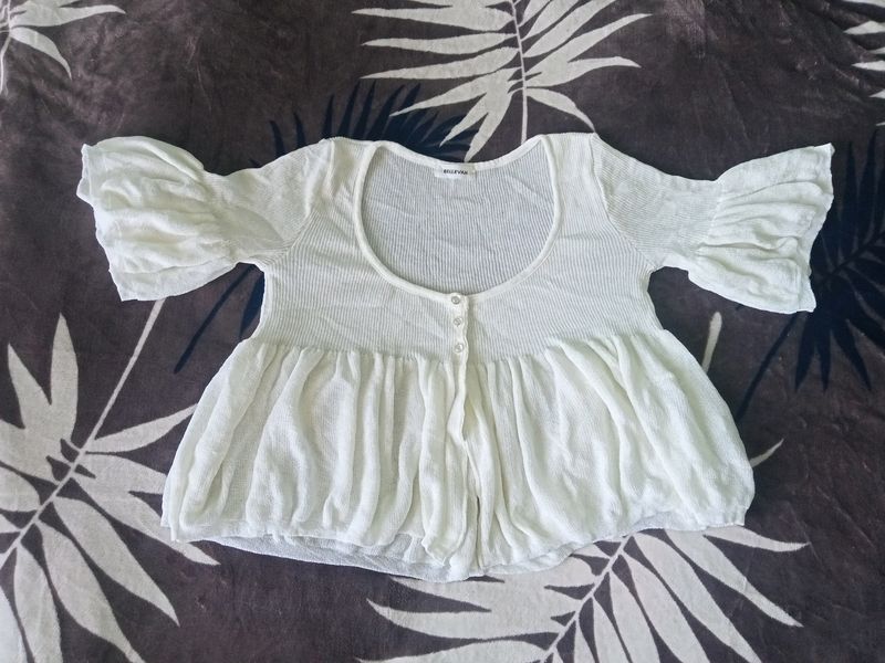 White Babydoll Top