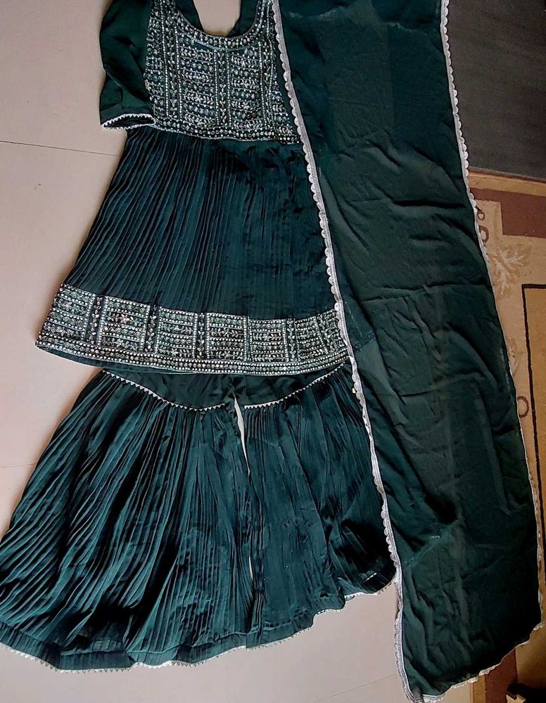 Teal Green Designer Dress