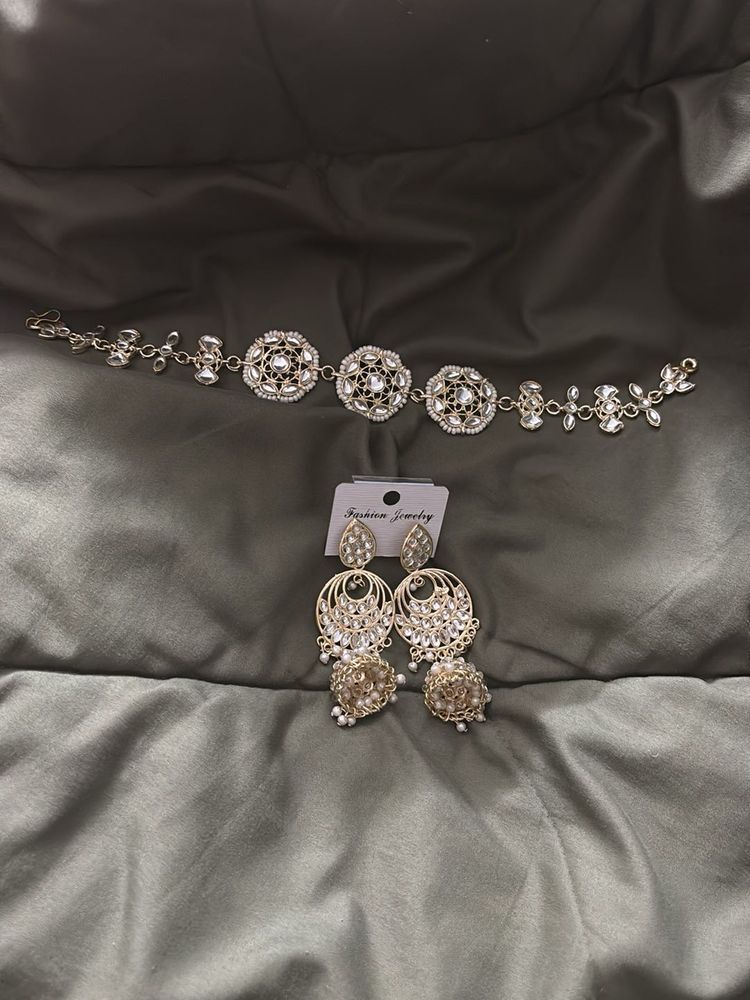 Elegant Hair band with earrings