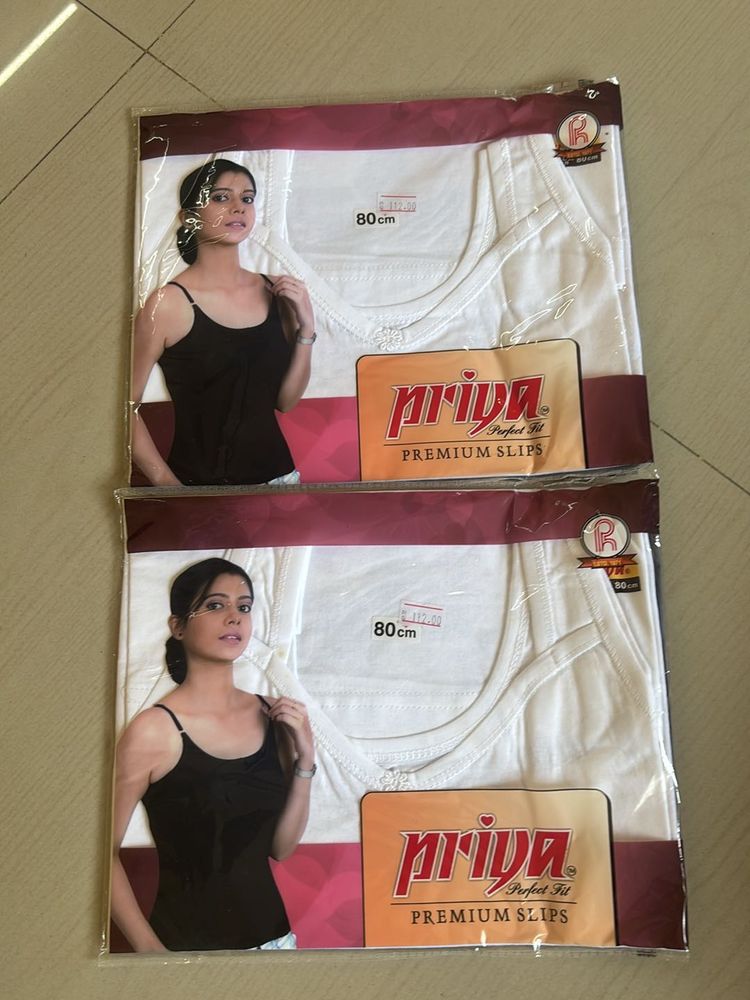 Premium white slip