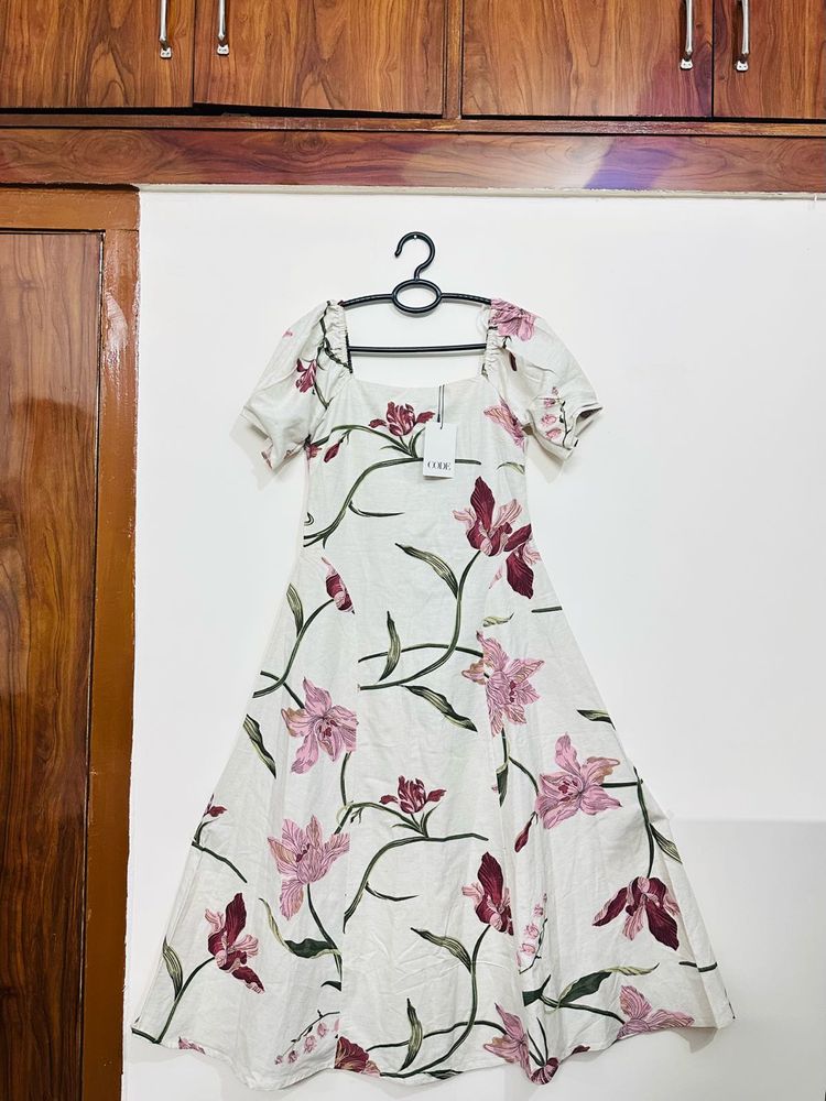 Floral Print Midi Dress
