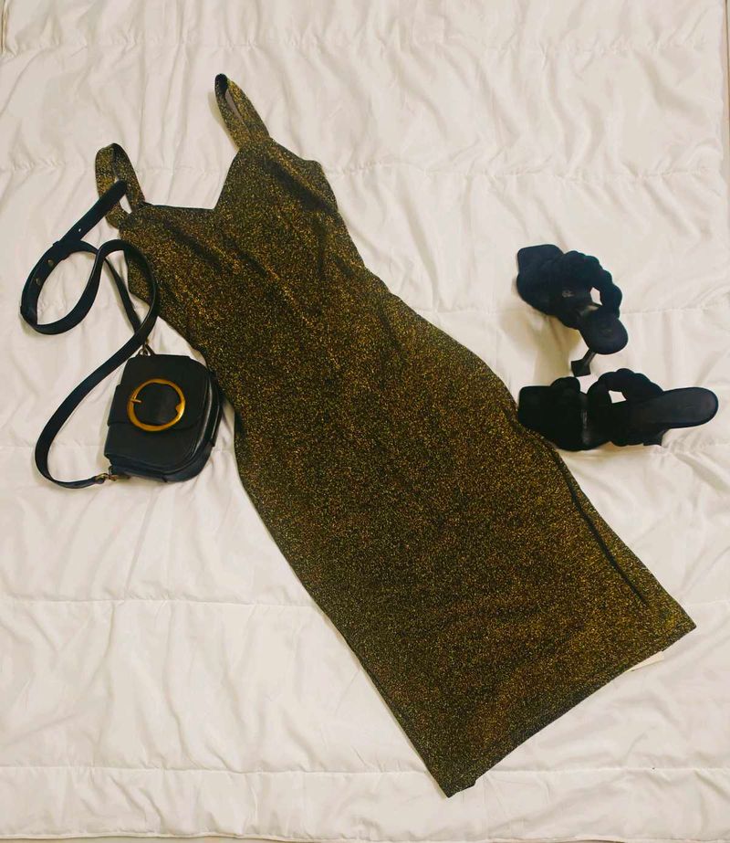 Sparkling Gold Bodycon Dress