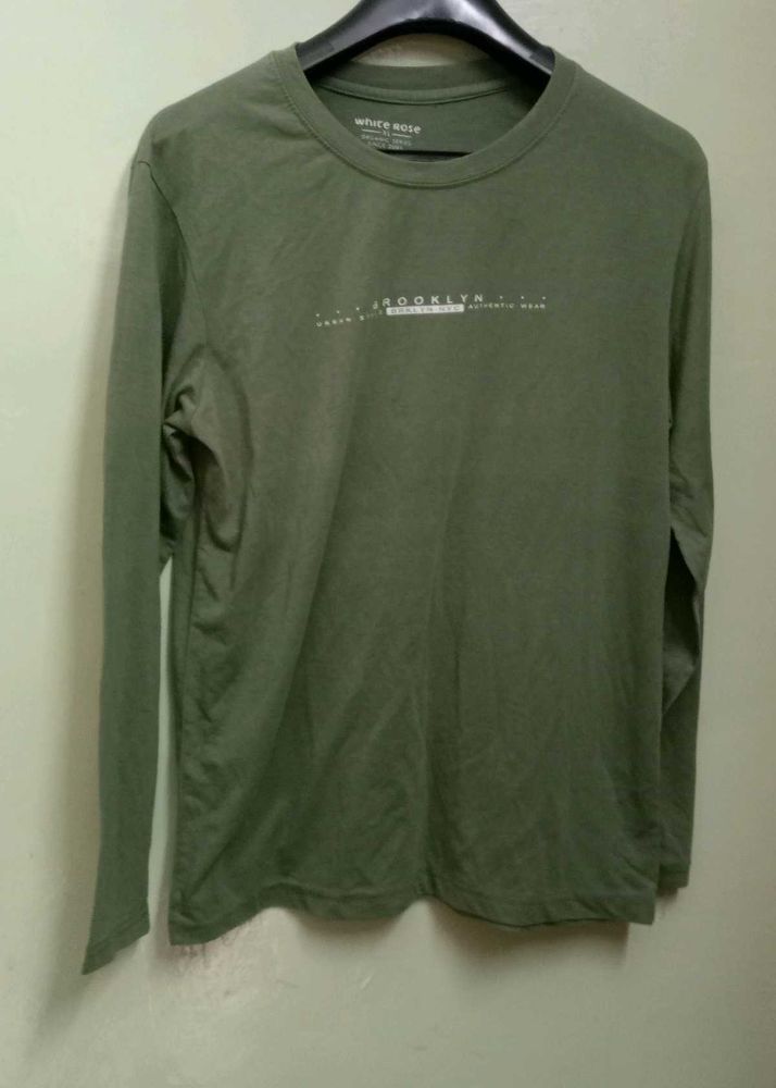 Men's Olive Long Sleeve T-Shirt