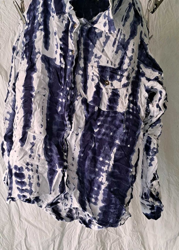 Tie Dye Button Down Shirt