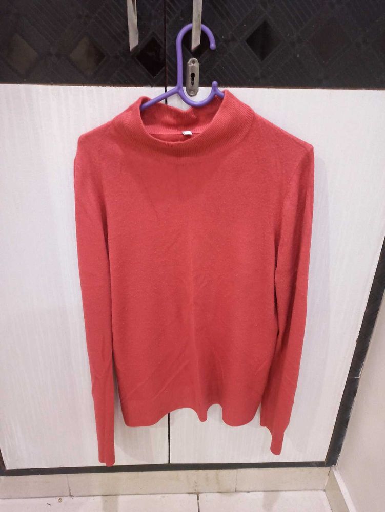 Red Turtleneck Sweater