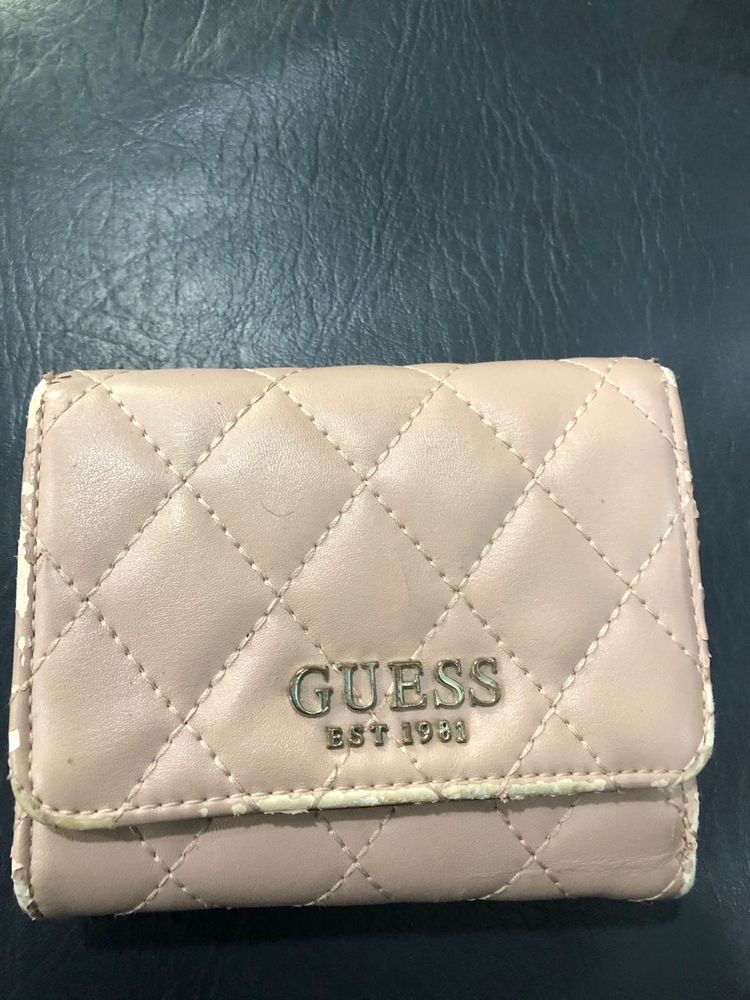 Guess Quilted Wallet Used Condition