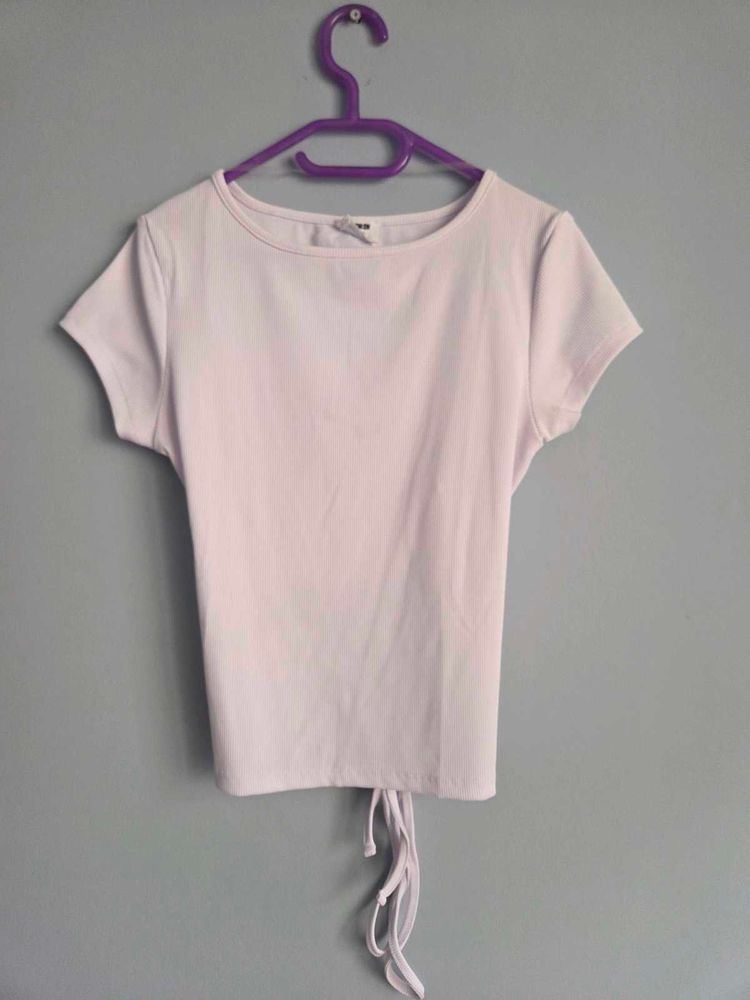White Tie-Back T-Shirt Cotton On