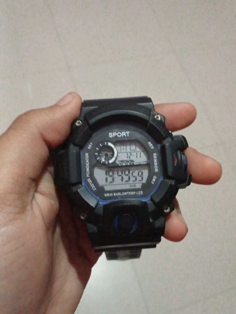 Sport Digital Watch - Black