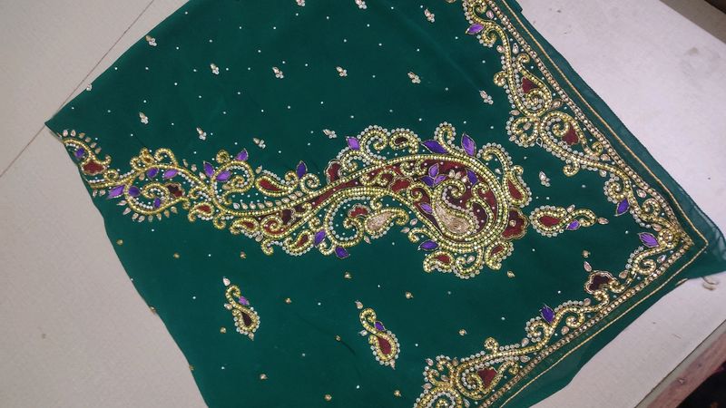 Stone Work Party Wear Saree