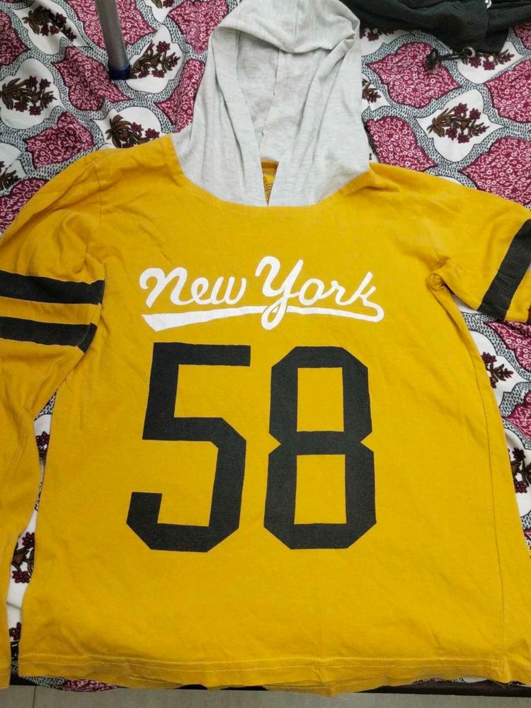 Yellow &#39;New York 58&#39; Tee