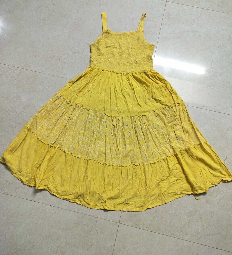 Yellow mini Dress