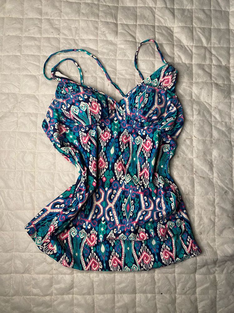 Printed Fitted Top