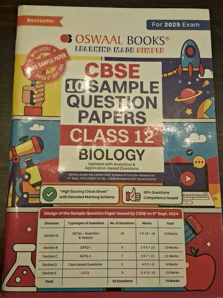 CBSE Class 12 Biology, Chemistry And Physics