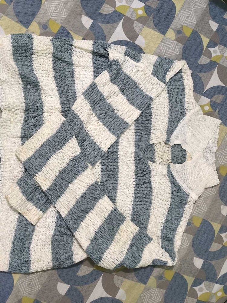 Striped Knit Sweater