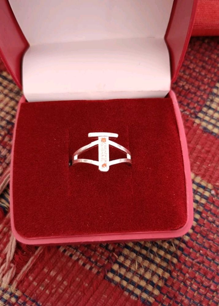 T/T/R  Letter Pure Silver Ring 3 Pice