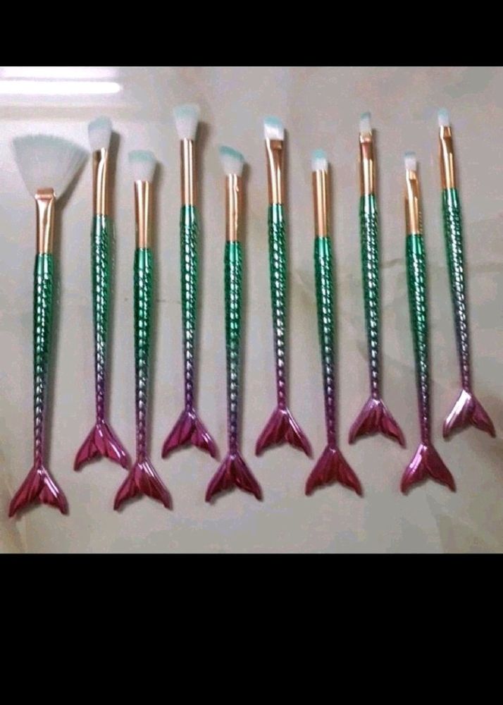 10 Set Of Mermaid Brushes