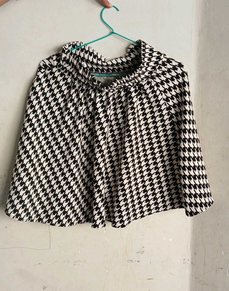 🖤🤍 Premium Houndstooth Mini Skirt for Women