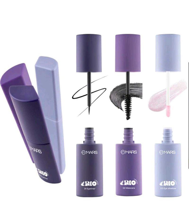 MARS Trio Set: Eyeliner, Mascara, Eyeshadow