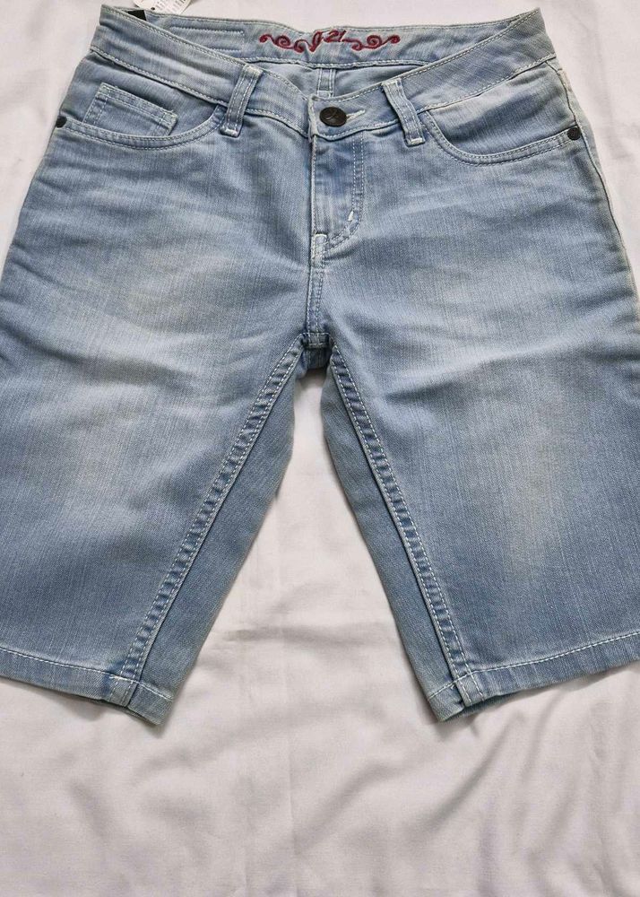 Jealous 21 Light Wash Denim Shorts
