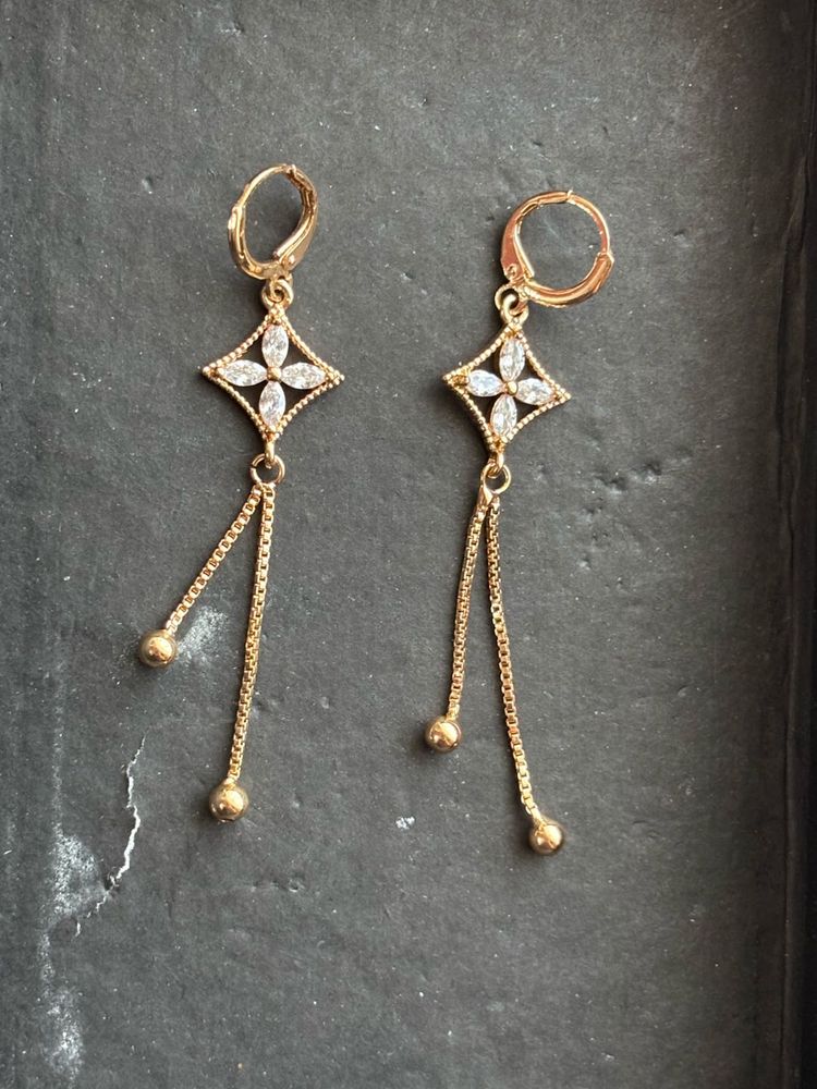 Gold Dangle Earrings