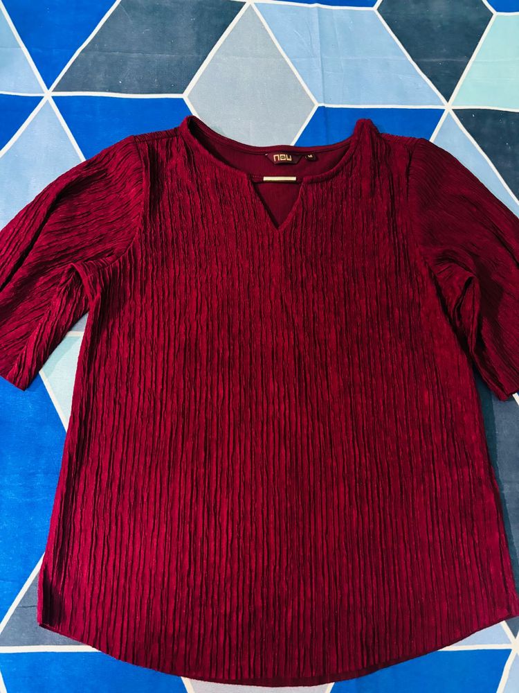 Chic Burgundy Top