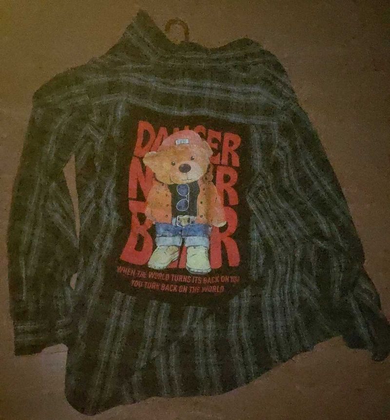 Patch Work Loose Fit Shirt