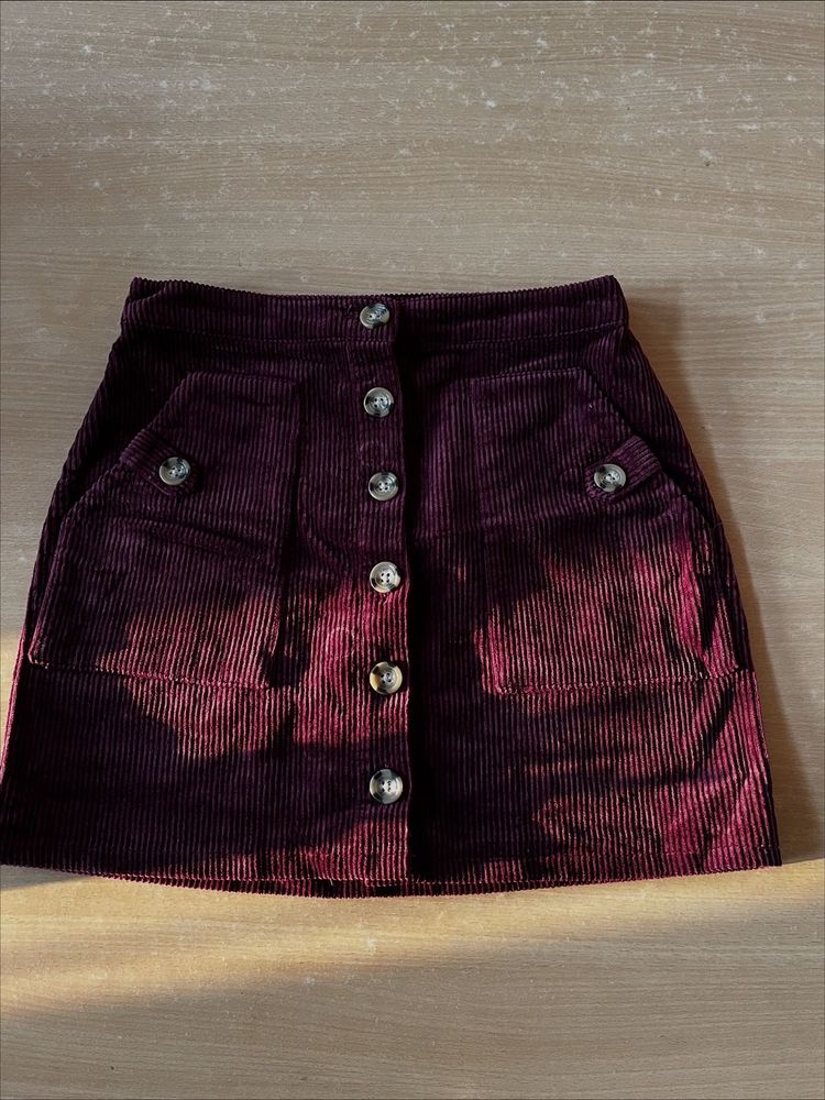Corduroy Mini Skirt