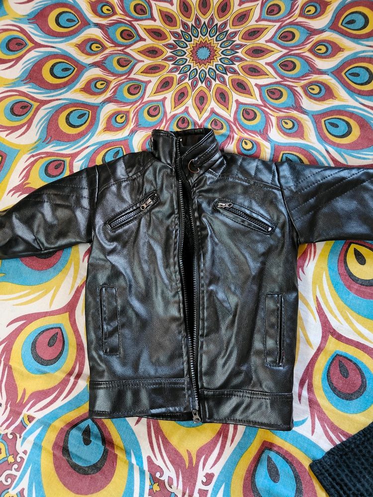 Boys Full sleeves Leather Jacket 😍🧥