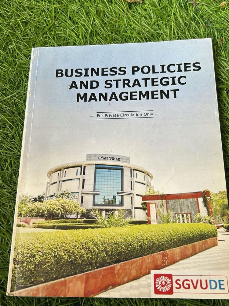 Business Policies And Strategic Management