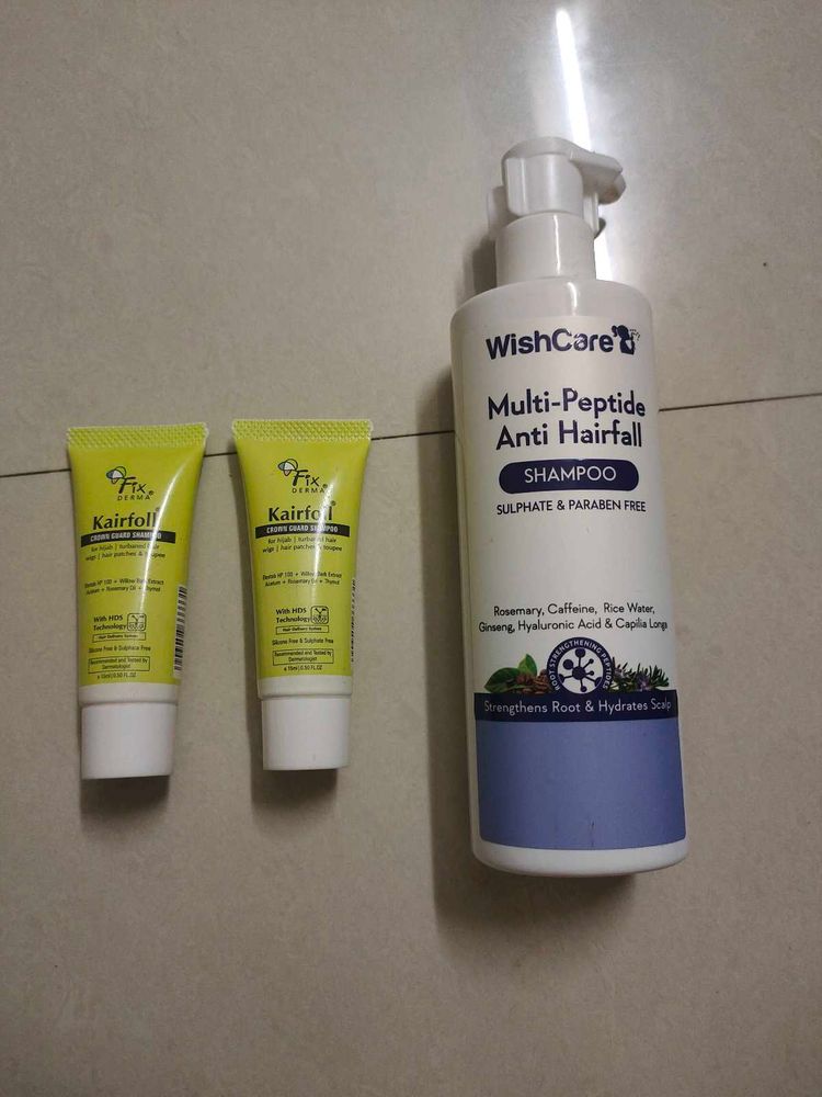 Wishcare Anti Hairfall &amp; Fixderma Kairfoll Shampoo