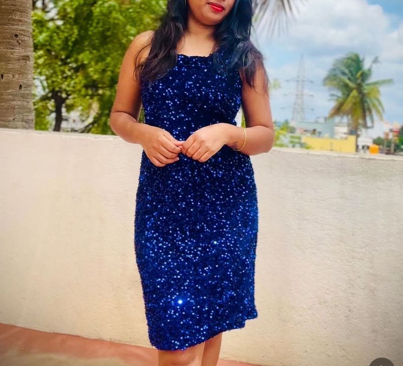 Blue Shiny Party Dress💙