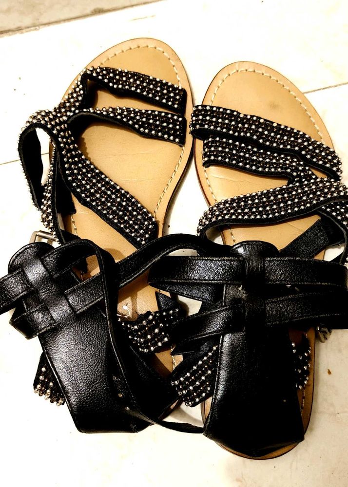 Black Party Sandal