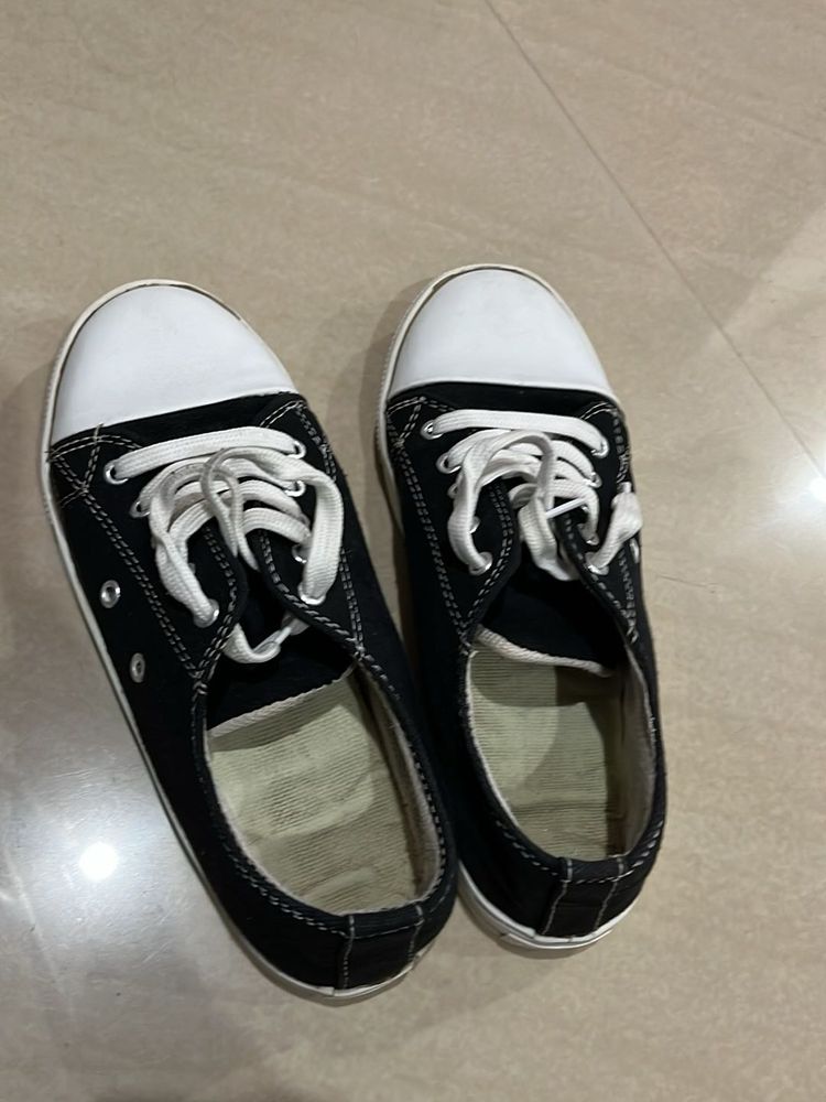 Black Canvas Sneakers